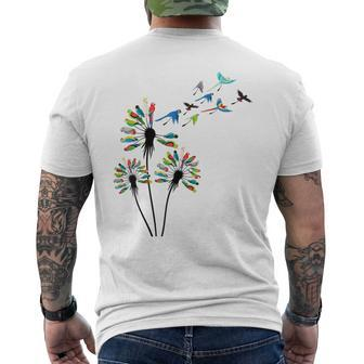 Dandelion Parrots For Parrot Lover Parrot Men's T-shirt Back Print - Thegiftio UK