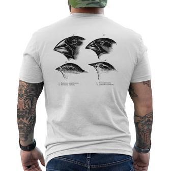 Darwin's Finches Evolución Biología Atea Nerdy Science Camiseta Hombre Estampado Espalda - Regaloses