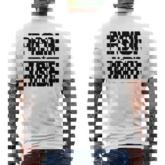 De Correction De Prison Gardien De Prison Uniforme T-shirt imprimé au dos - Cadeauxyz