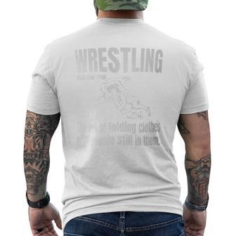 Definition Of Wrestling Wrestler Definition Men's T-shirt Back Print | Mazezy