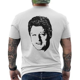 Democrat Bill President Clinton Winning Smile Men's T-shirt Back Print - Monsterry