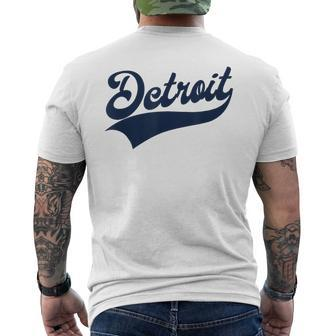 Detroit Athletic Throwback Classic Men's T-shirt Back Print - Seseable