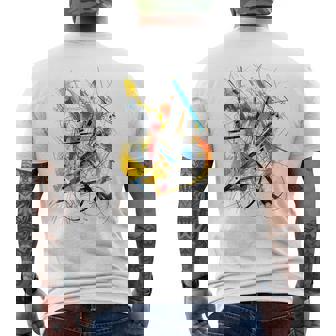 Dibujo Abstracto Arte Colorido Arte Gráfico Camiseta Hombre Estampado Espalda - Regaloses