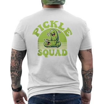 Dill Lightful Pickle Squad Foodie For Pickle Lovers Men's T-shirt Back Print - Monsterry AU