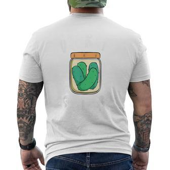 Dill Pickle Squad Cucumber Pickle Squad Men's T-shirt Back Print - Monsterry