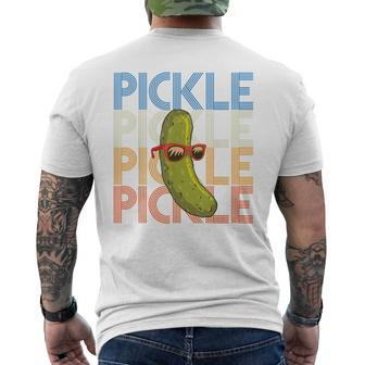 Dill Pickle Squad Green Pickles Lovers Cucumber Jar Men's T-shirt Back Print - Monsterry CA