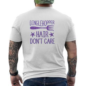 Dinglehopper Hair Do Not Care The Little Mermaid Mens Back Print T-shirt - Seseable