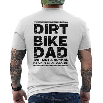 Dirt Bike Dad Essential Mens Back Print T-shirt | Mazezy