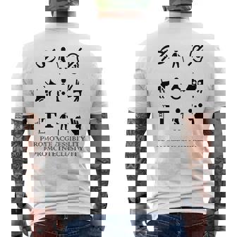 Disability Rights Chronic Illness Disability Awareness Men's T-shirt Back Print | Mazezy