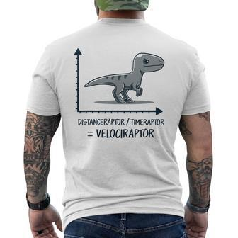 Distanceraptor Timeraptor Velociraptor Men's T-shirt Back Print - Monsterry DE