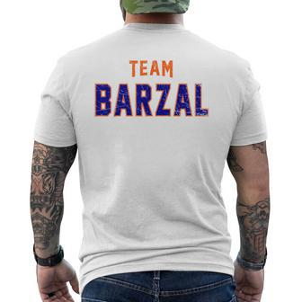 Distressed Team Barzal Surname Proud Family Last Name Men's T-shirt Back Print | Seseable CA