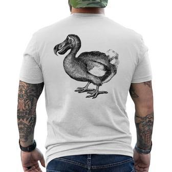 Dodo Bird Vintage Print Men's T-shirt Back Print - Monsterry