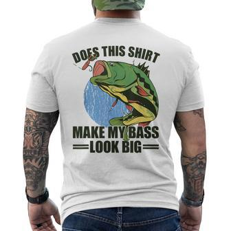 Does This Make My Bass Look Big Fishing Men's T-shirt Back Print - Monsterry