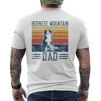 Dog Berner Dad Vintage Bernese Mountain Dad Mens Back Print T-shirt | Mazezy
