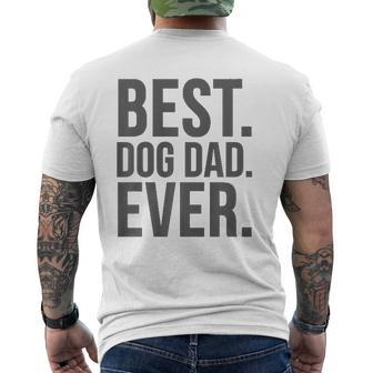 Dog Dad Best Dog Dad Ever Mens Back Print T-shirt | Mazezy