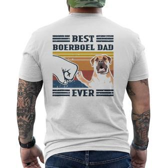Dog Vintage Best Boerboel Dad Ever Father's Day Mens Back Print T-shirt | Mazezy