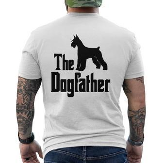 The Dogfather Giant Schnauzer Dog Idea Mens Back Print T-shirt | Mazezy