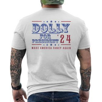 Dolly For President Personalized Dolly First Name Men's T-shirt Back Print - Seseable