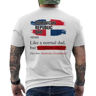 Dominican Dad Definition Father's Day Dominican Republic Dad Men's T-shirt Back Print - Monsterry AU