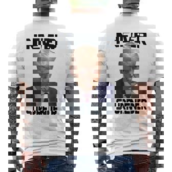 Donald Trump Nunca Se Rinde A Trump Pro Trump 2024 Camiseta Hombre Estampado Espalda - Regaloses
