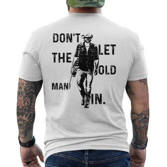 Don't Let The Old Man In Vintage American Flag Men's T-shirt Back Print | Seseable UK