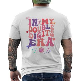 In My Double Digits Era Retro 10 Year Old Birthday Girl Men's T-shirt Back Print | Mazezy
