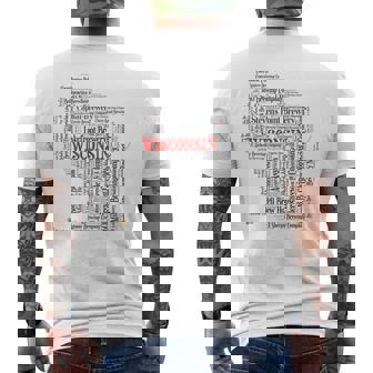 Drink Local Wisconsin State Brewery Beer Mens Back Print T-shirt - Thegiftio