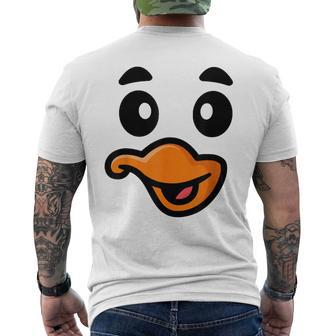 Duck Animal Costume Duck Men's T-shirt Back Print - Monsterry