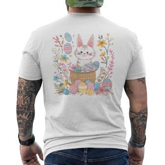 Easter Cat Easter Lover Men's T-shirt Back Print - Monsterry AU