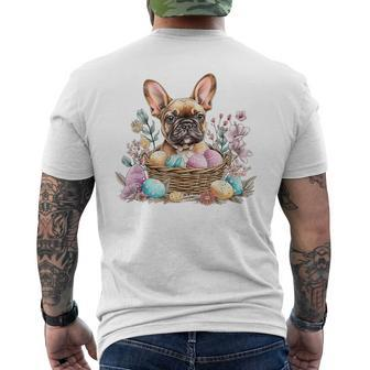 Easter French Bulldog Cool Easter Happy Easter Men's T-shirt Back Print - Seseable