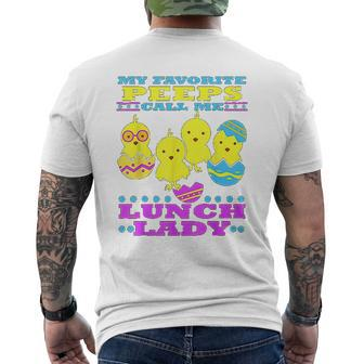 Easter Lunch Lady School Cute Cafeteria Worker Mens Back Print T-shirt - Thegiftio UK