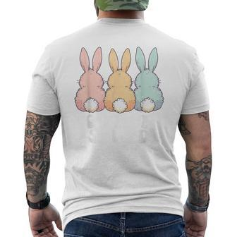 Egg Hunt Squad Easter Egg Hunting Crew Bunny Matching Family Men's T-shirt Back Print - Monsterry AU