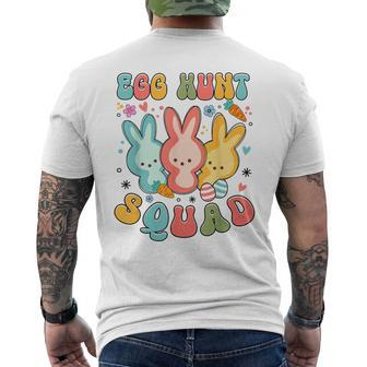 Egg Hunt Squad Hunting Season Easter Day Bunny Men's T-shirt Back Print | Mazezy UK