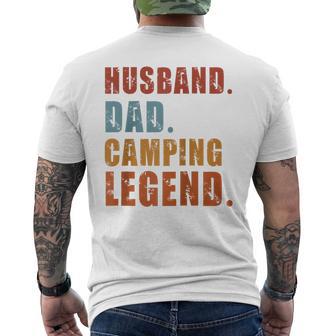 Ehemann Papa Camping Legende Raglan T-Shirt mit Rückendruck - Geschenkecke