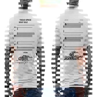 El Sonido Del Silencio Musical Divertido Camiseta Hombre Estampado Espalda - Regaloses