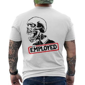Employed Punk Rock Hardcore Working Class Men's T-shirt Back Print - Monsterry UK