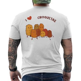 Me Encantan Las Croquetas Divertidas Para Los Amantes De La Comida Francesa Camiseta Hombre Estampado Espalda - Regaloses