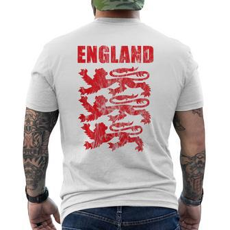 England Retro Vintage Outfit England Clothing Apparel Men's T-shirt Back Print - Monsterry