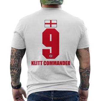 England Sauf Klitt Commander Son Name S T-Shirt mit Rückendruck - Seseable