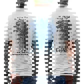 Enjoy Cool Los Angeles California Illustration Graphic Style Men's T-shirt Back Print - Thegiftio