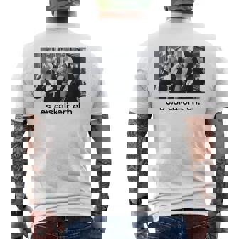 With Escaliert Eh Nonnen Trink German Language S T-Shirt mit Rückendruck - Seseable