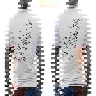 Essaim D'hirondellesolantes – Troupeau D'oiseaux Pour Les Amoureux De La Nature T-shirt imprimé au dos - Cadeauxyz