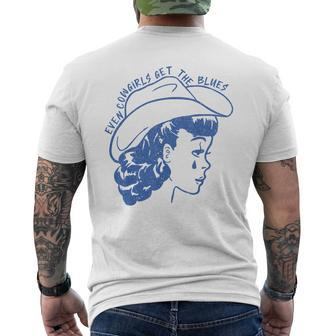 Even Cowgirls Get The Blues Men's T-shirt Back Print | Mazezy