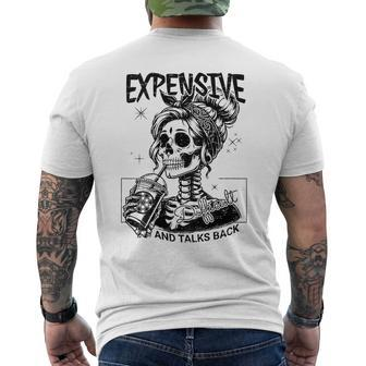 Expensive Difficult And Talks Back On Back Men's T-shirt Back Print | Mazezy