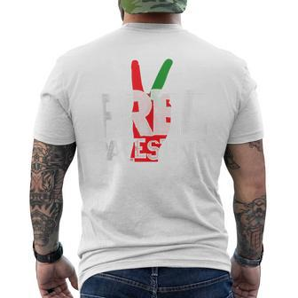 Falasn Palestine Patriotic Graphic Men's T-shirt Back Print | Mazezy AU
