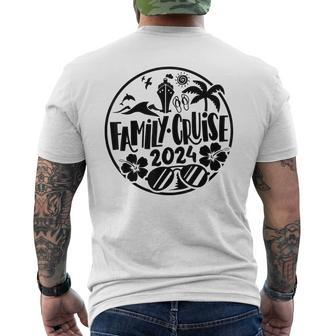 Family Cruise 2024 Matching Group Family Summer Vacation Men's T-shirt Back Print | Mazezy