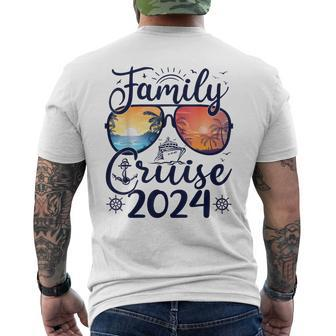 Family Cruise 2024 Summer Vacation Matching Family Cruise Men's T-shirt Back Print - Seseable