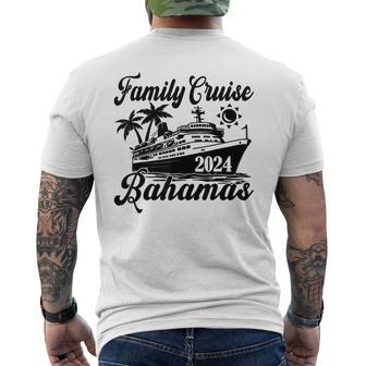 Family Cruise Bahamas 2024 Family Matching Couple Men's T-shirt Back Print | Mazezy