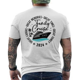 Family Cruise Mode Squad 2024 Family Great Memories Men's T-shirt Back Print - Seseable