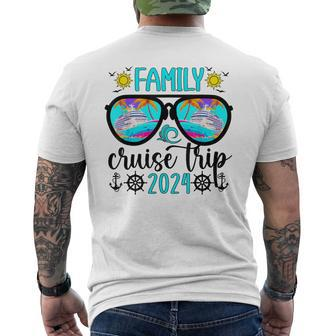 Family Cruise Trip 2024 Vacation Travel Family Cruising Men's T-shirt Back Print - Thegiftio UK